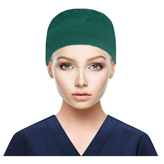 TRUBKH Scrub Caps Scrub Hats Nurse Caps for Women Scrub Cap Scrub Hats Women Chef Hat Nursing Caps for Women Mint Green One Size