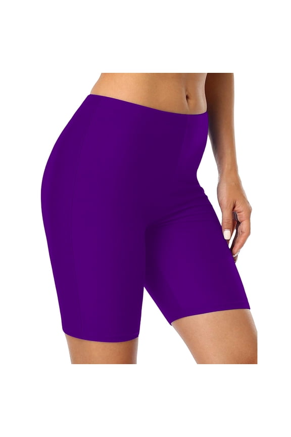 Shapewear Tummy Control Under Skirt Shorts Thigh Society Cooling Shorts for Women Safety Shorts Compression Shorts for Women Purple Xl