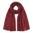 thumbnail image 1 of TRUBKH Shawl Poncho Scarf for Women Silk Bandana Wild Rags for Women Cashmere Shawl Linen Scarf Poncho Shawl Red One Size, 1 of 4