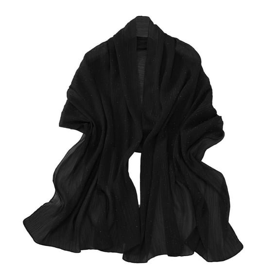 TRUBKH Shawls for Women Headband Scarf Satin Scarf Shawl Silk Headband Neck Scarves Cotton Bandana Black A