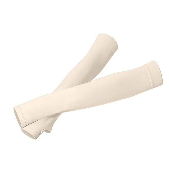TRUBKH Sheer Gloves Satin Gloves Fingerless Gloves Gloves for Women Silk Gloves Womens Gloves Long Gloves Women Formal Beige One Size