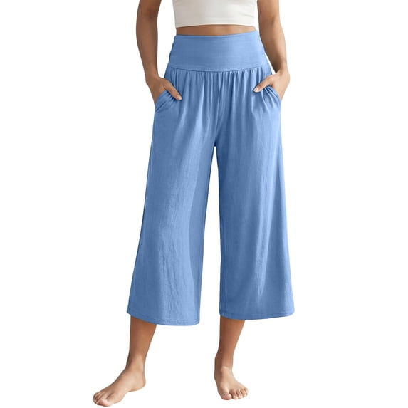 TRUBKH Shorts for Women Beach Drawstring Short Trendy Womens Bottoms Casual Elastic Waist with Multi Pockets Trendy Lounge Shorts Women Gym Shorts Gym Clothes for Woman Blue L