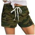 thumbnail image 1 of TRUBKH Shorts for Women Camo Shorts Women Beach Shorts for Women Tummy Control Shorts Womens Camo-shorts Drawstring Elastic Waist Pockets Casual Beach Pants Board Shorts Green L, 1 of 3