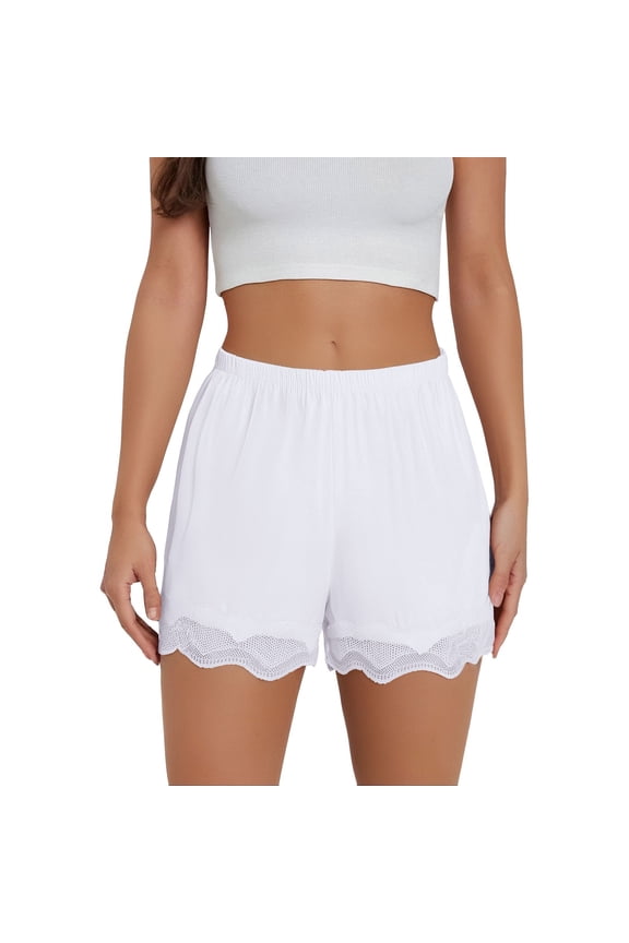 Slip Shorts for Women Under Dresses Shorts for Under Dresses Women Short Underwear for Women Seamless Shorts to Wear Under Dresses Safety Shorts White Xl