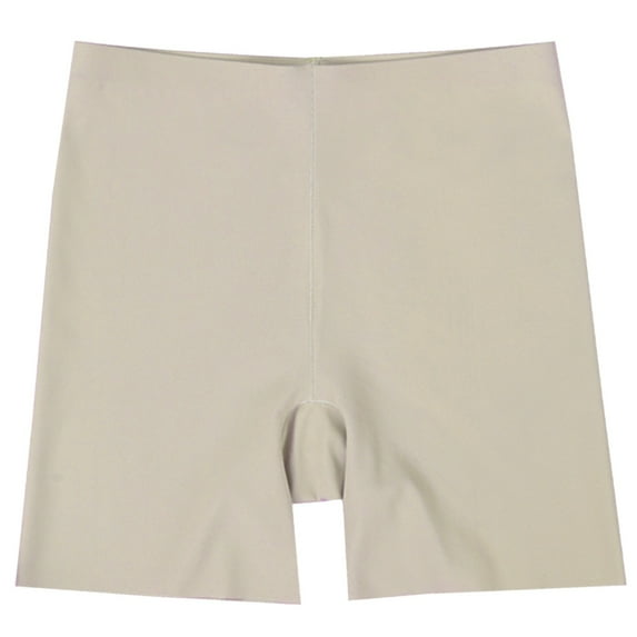 TRUBKH Slip Shorts for Women Under Dresses Thigh Society Seamless Shorts Underskirt Shorts Safety Shorts Compression Shorts for Women Beige L