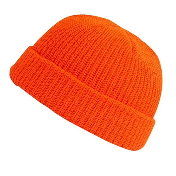 TRUBKH Summer Beanie for Men Winter Hat Mens Beanie Winter Hats for Women Camo Beanie Skull Cap Skull Cap for Locs Orange One Size