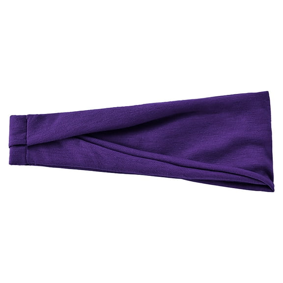 TRUBKH Sweat Bands Headbands Men Wide Headband Sweat Headbands for Women Headbands for Women Non Slip Headscarf for Women's Hair Sweat Headband Men Cloth Headbands for Women Purple One Size