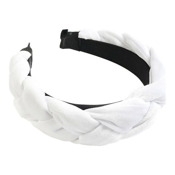 TRUBKH Sweatbands Sweat Headband Head Wraps for Women Turbans for Women Sweat Headband Men Running Headband Hair Wrap White One Size
