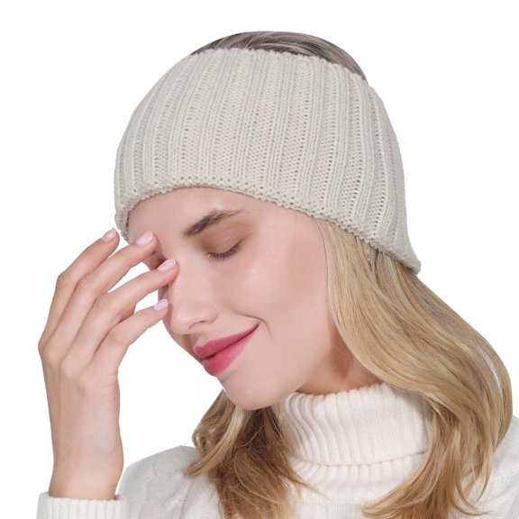 TRUBKH Sweatbands for Women Workout Headbands for Women Turbans for Women Thick Headbands for Women Womens Headbands Cute Headbands for Women Bandana Headbands for Women Beige One Size