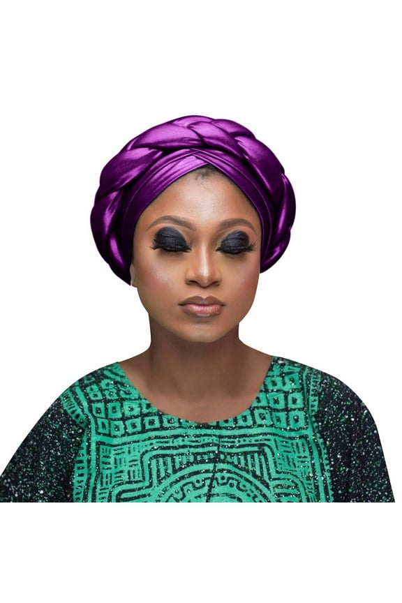 Sweatbands for Women Hair Towel Boho Headbands for Women Head Wraps Womens Head Scarf Beanie Women Headbands Purple One Size