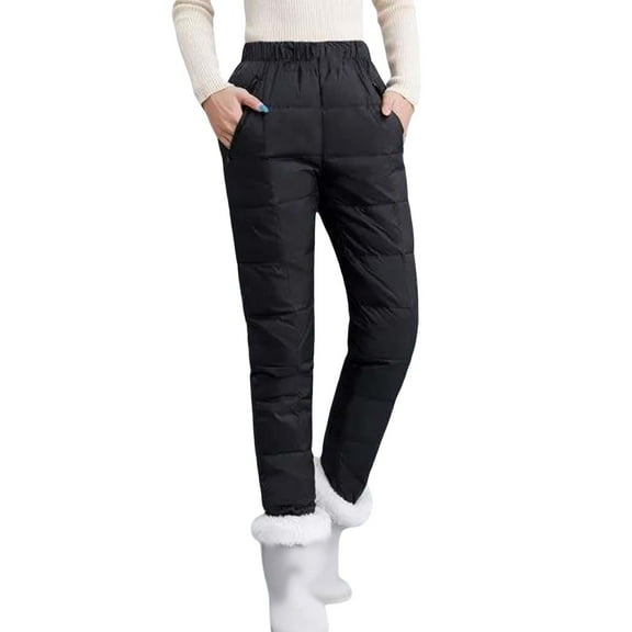 TRUBKH Thermal Pants Women Warm Pants for Women Pants for Women Trendy Wide Leg Pants Tights for Women Stretchy Pants for Women Corduroy Pants Women Black M