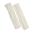 thumbnail image 1 of TRUBKH Thigh High Stockings Knee High Socks for Women Knee Socks Leg Warmer Fuzzy Leg Warmers Fur Leg Warmers Knee High Stockings for Women White One Size, 1 of 4