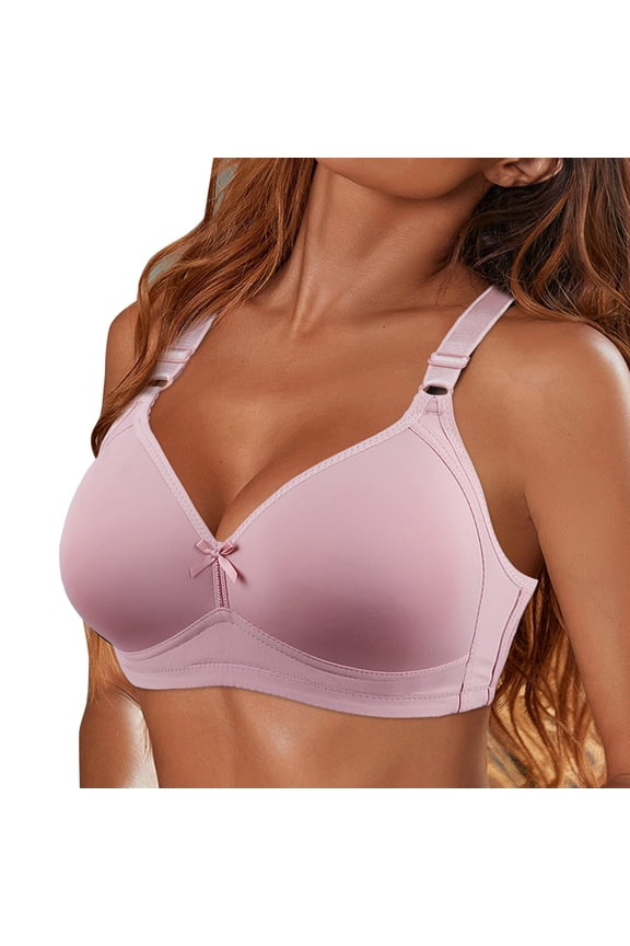 Thin-strapped Bra Push Up Bra Everyday Bras Fashion Clothing Comfy Bra Seamless Tops Wireless Bra Non Wired Crop Top Padded Push Up Vest Womens Bra Lightweight & Breathable Pink 100d