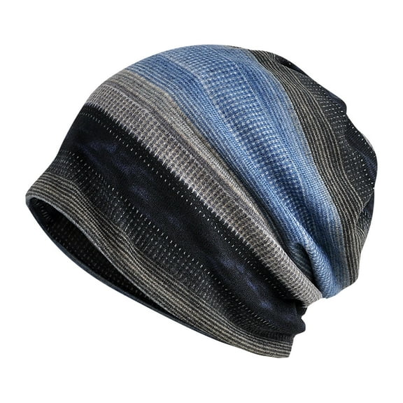 TRUBKH Towel Wrap for Women Bandanas for Women Skull Cap Nurse Headbands for Women Headband Beanie for Women Wide Headband Blue One Size