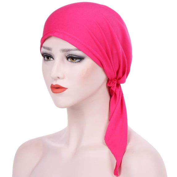 TRUBKH Turbans for Women lace bandana sweat rag sweat band head bandana Bandana Head Wrap head cover Sweat Wicking bandanas for women lace bandana square scarf cap headband tie headband Pink One Size