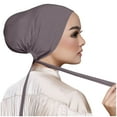 thumbnail image 1 of TRUBKH Turbans for Women Skull Cap Head Wraps Hair Towel Wrap for Women Women Headbands Beanies Head Scarves for Women Dark Gray One Size, 1 of 4