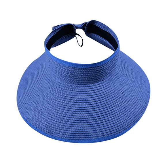 TRUBKH Visor Men's Sun Hat Sports Sun Visor for Men Women Hats for Women Garden Hat Golf Hat Sun Hats Summer Beach Hat Outdoor Hat Beach Hat Uv Protection Beach Sun Visor Blue One Size