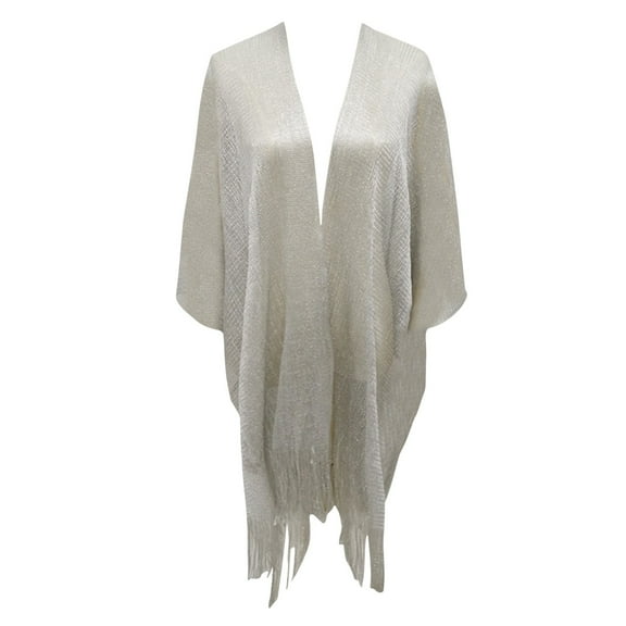 TRUBKH Warm Shawl Sheer Scarf Shawl Wraps for Women Large Scarf Women Scarves Crochet Poncho Shawl Gray One Size