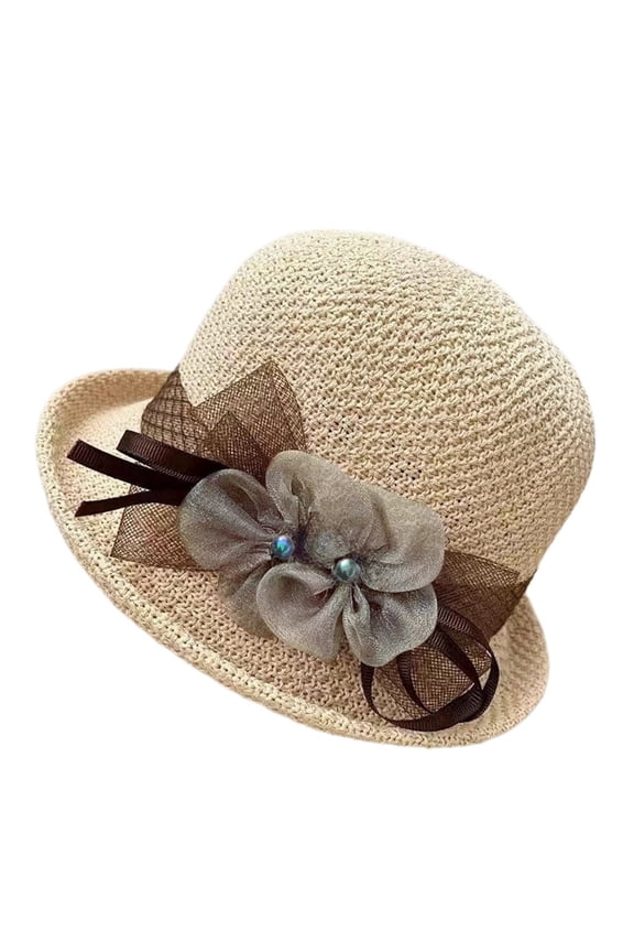 Wide Brim Hats for Women Summer Sunhat Floppy Sun Hat Travel Bucket Hat Outdoor Hat with Band Womens Sun Straw Hat Hats for Women Summer Boho Hat Beach Hat Straw Hat Beige One Size