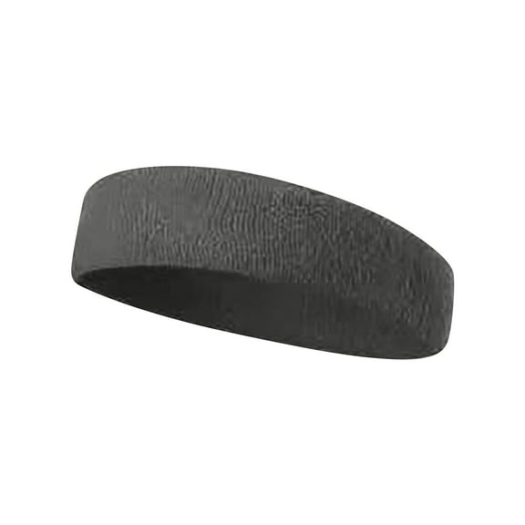 TRUBKH Wide Headbands for Women Sweat Headbands for Women Bandana Headbands for Women Sweatbands Cute Headbands for Women Hair Wrap Thick Headbands for Women Dark Gray One Size