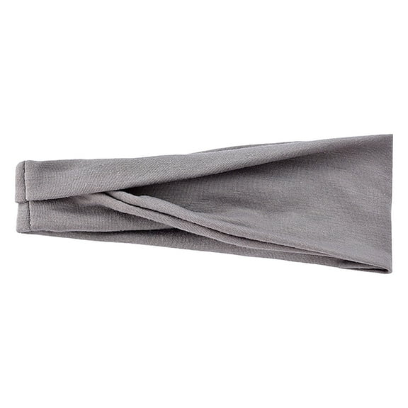 TRUBKH Wide Headbands for Women Womens Headbands Sweat Headband Sweat Headband Men Hair Wrap Sweatbands Sweat Band Gray One Size