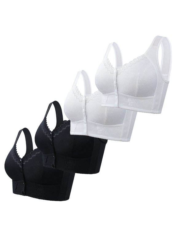Wide-strap Bra Stretch Bra Sets Crop Top Wireless Bra Vest Stretch Shapewear Non Wired Seamless Tops Sleep Bra Lightweight & Breathable Yoga Tops Everyday Bras Lace Bra Multicolor 58