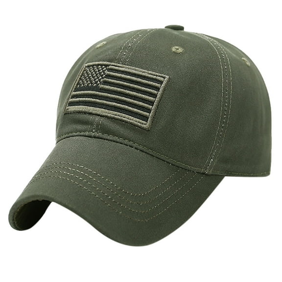 TRUBKH Women Cap Men's Hats & Caps Fourth of July Hat American Flag Hat Visor Hat for Men Mens Beach Hat Men's Hats Army Green One Size