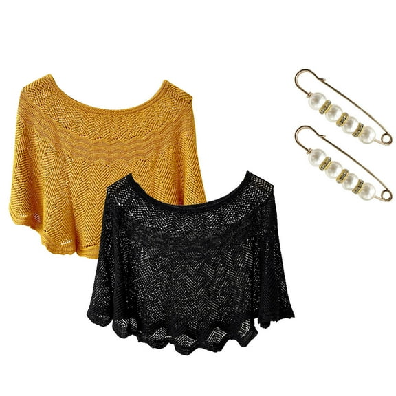 TRUBKH Women Scarves Rebozo Para Mujer Winter Scarf Capes for Women Sheer Shawl Crochet Shawl Shawl Wraps for Women H One Size