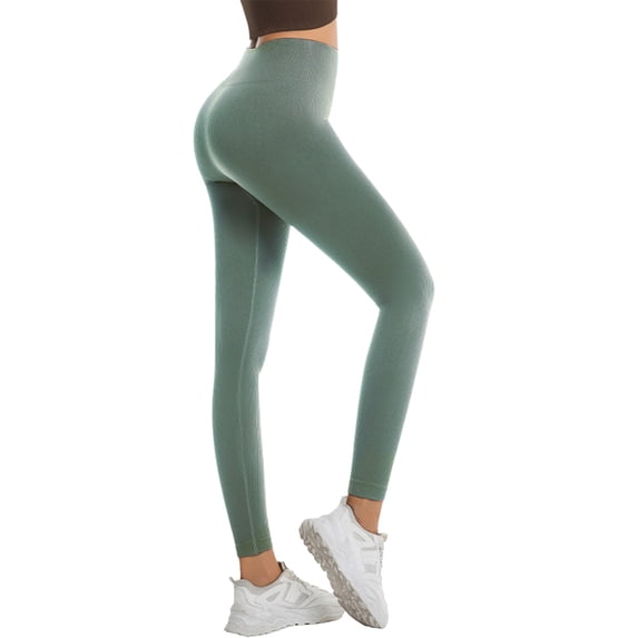 TRUBKH Women Yoga Pants Gym Leggings Womens Leggings Gym Athletic Tights Tight Womens Pants High Waisted Ultra Soft Stretch Leggings Yoga Leggings Stretch Leggings for Women Soft Green S
