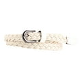 thumbnail image 1 of TRUBKH Women's Belts Summer Belts for Women High Waisted Belts for Women Wide Belt Round Belt Waist Belt for Dress Women Skinny Belts Braided Leather Belt Women Beige One Size, 1 of 3