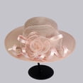 thumbnail image 1 of TRUBKH Women's organza hat Sunhat fancy hats for women church hats derby hats for women chapeau pour femme spring hats for women vintage hats kentucky derby hats for women Sun Hats Beige One Size, 1 of 1
