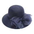 thumbnail image 1 of TRUBKH Women's organza hat church hats Wide Brim Sun Hat Sun Hats derby hats for women Summer Sunhat elegant hats for women vintage hats Bowler Hat Dressy Hats chapeau pour femme Blue One Size, 1 of 1