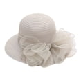 thumbnail image 1 of TRUBKH Women's organza hat kentucky derby hats for women fancy hats for women Tea Party Wedding Hat fancy hats Dressy Hats Summer Sunhat spring hats for women vintage hats church hats Gray One Size, 1 of 1