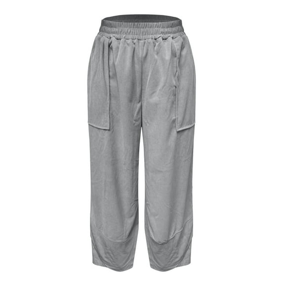 TRUBKH Womens Sweatpants Cargo Pants Vintage Pants Womens Pants Trendy Baggy Cargo Pants Cargo Pants Baggy Sweater Pants Gray 1 2xl