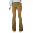 thumbnail image 1 of TRUBKH Womens Sweatpants Flare Pants Bellbottoms Pants for Women Womens Pants Trendy Baggy Cargo Pants Waffle Knit Pants Women Elastic Waist Corduroy Pants for Women Brown L, 1 of 6
