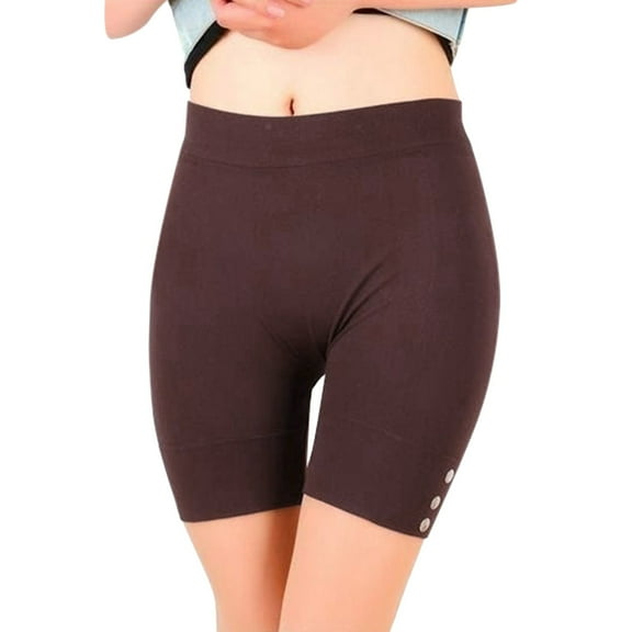 TRUBKH Womens Sweatpants Shapewear Shorts Seamless Shorts for Women Shapewear Tummy Control Thigh Society Shorts to Wear Under Dresses Coffee S