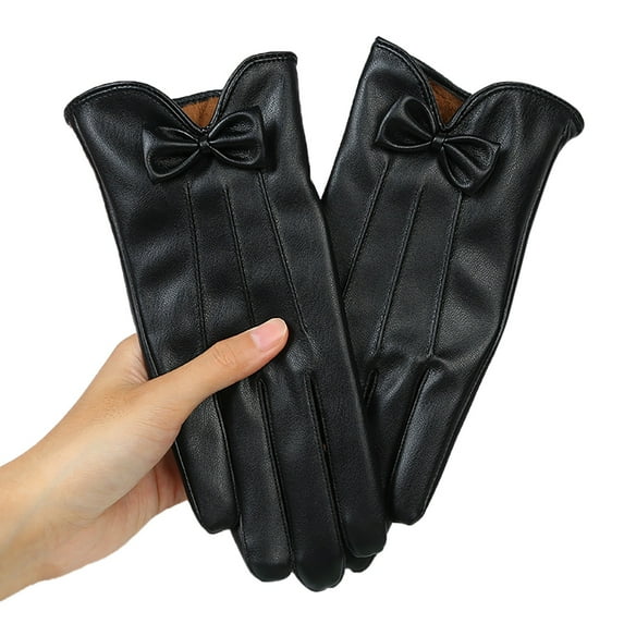 TRUBKH Womens Warm Gloves Glove Warmers Thermal Gloves Women Warm Winter Gloves for Women Warm Gloves Women Guantes Termicos Mujer Cycling Gloves Black One Size