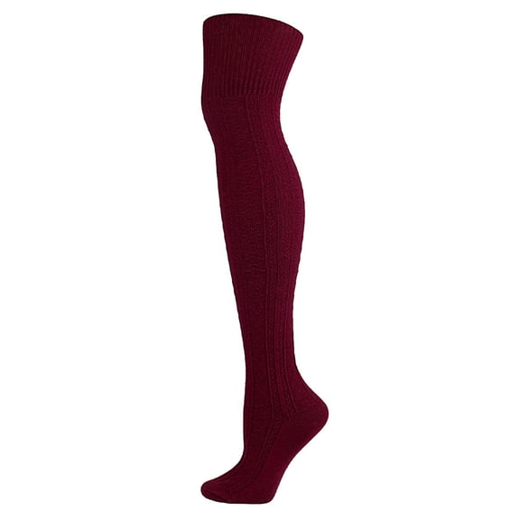 TRUBKH Wool Socks Women's Compression Socks Plus Size Compression Socks Compression Socks for Men Knee High Stockings for Women Socks for Women Womens Running Socks Red One Size