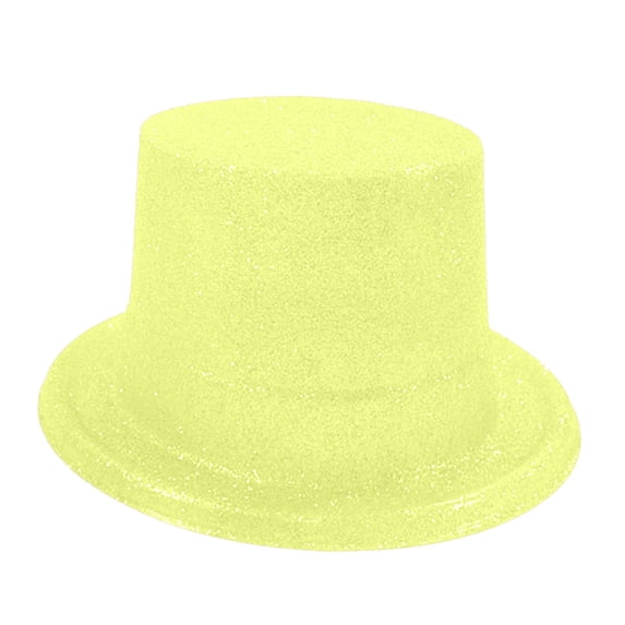 TRUBKH bowler hat women Color Jazz Hats bowler hats derby hats Costume Accessory women hats for church vintage hats for women women's fedora hats wedding hats Bucket Hat Classic Plain Yellow One Size