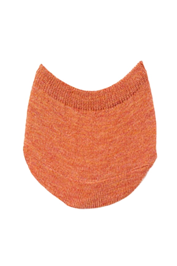clog socks no show cotton socks toe socks for heels No Show Liner Half Socks toe topper socks women Non Slip Hidden Toe Covers Toe Topper Socks Cotton Half Socks socks Orange One Size