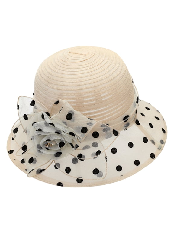 derby hats for women Chic and Stylish vintage hat Sun Hat for Ladies kentucky derby hat for women Summer Sunhat Beige One Size