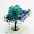 thumbnail image 1 of TRUBKH derby hats for women Organza Derby Hats for Women Wide Brim Sun Hat tea party hat chapeau pour femme kentucky derby hats for women church hats Sun Hats Hat for Women church hats Green One Size, 1 of 1