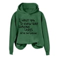 thumbnail image 1 of TRUBKH hoodies for women Fleece Sweatshirts womens long sleeve tops hoodie women graphic hoodie Green L, 1 of 3
