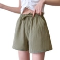 thumbnail image 1 of TRUBKH shorts for women athletic shorts for women cotton shorts for woman womens shorts casual bermuda shorts for women Army Green L, 1 of 7