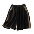 thumbnail image 1 of TRUBKH shorts for women athletic shorts for women cotton shorts for woman womens shorts casual bermuda shorts for women Black 2XL, 1 of 3