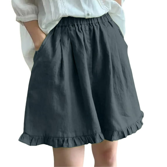 TRUBKH shorts for women athletic shorts for women cotton shorts for woman womens shorts casual bermuda shorts for women Black M