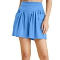 thumbnail image 1 of TRUBKH shorts for women athletic shorts for women linen shorts womens shorts casual bermuda shorts for women Blue L, 1 of 4