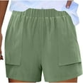 thumbnail image 1 of TRUBKH shorts for women athletic shorts for women linen shorts womens shorts casual bermuda shorts for women Shorts Elastic Waist Shorts Shorts Comfy Lightweight Shorts With Pockets Mint Green S, 1 of 7