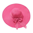 thumbnail image 1 of TRUBKH sunshade hats for women Travel Straw Cap straw hats for women with Band Beach Gardening Packable Straw Fedora Panama wide brim hats Foldable Wide Brim Sun Hat sun hats Mesh Hat Pink One Size, 1 of 1