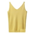 thumbnail image 1 of TRUBKH tank top for women ribbed tank tops for women corset tops for women plus size sleeveless tops for women strapless shirt Women's Solid Color V Neck Sequin Camisol A A, 1 of 4